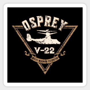 V-22 Osprey VTOL Aircraft Distressed Design Sticker